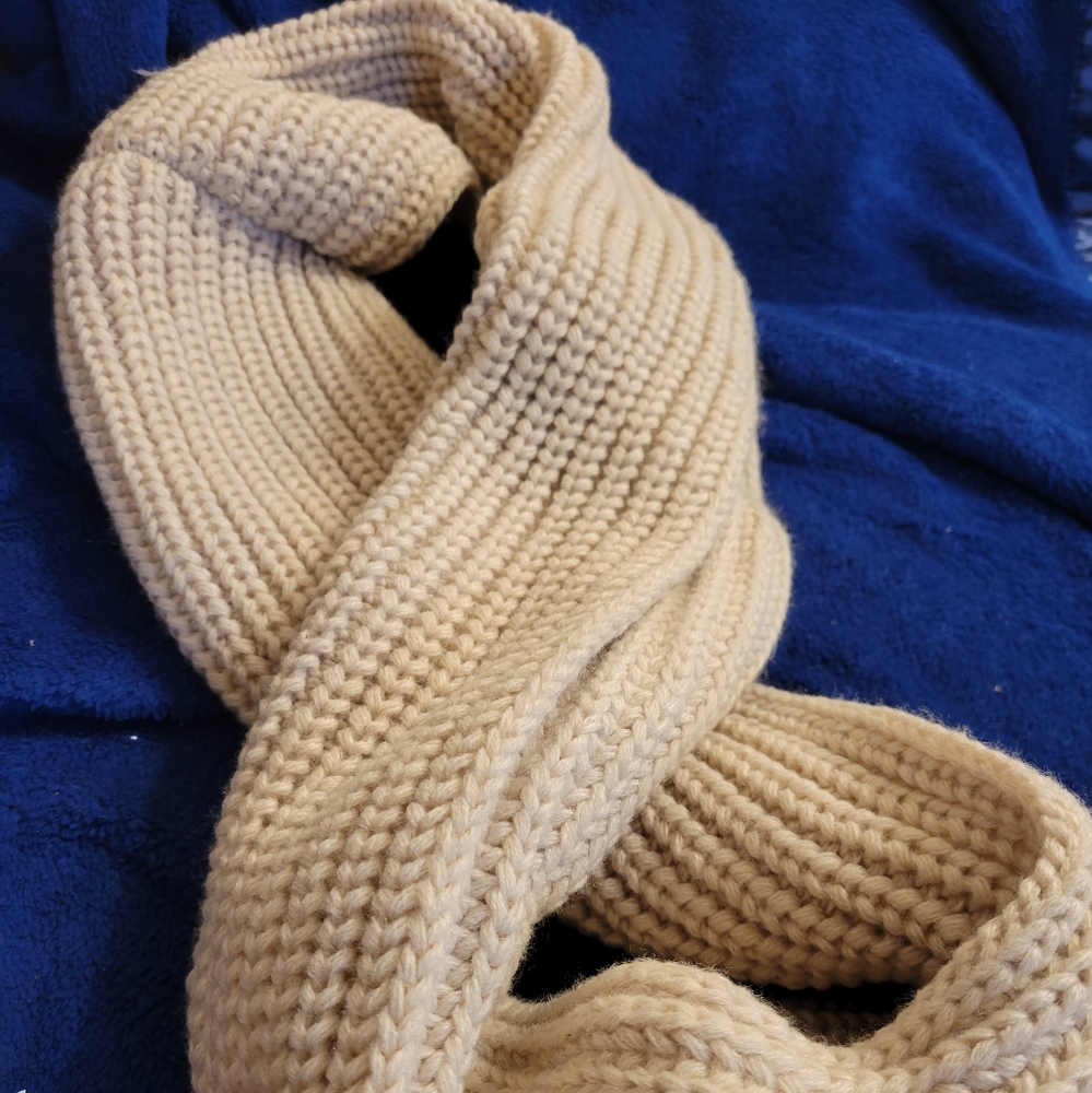 NWOT Cream Wool Scarf